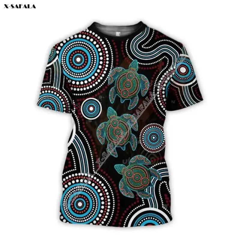 Drapelul aborigenului Australiei Cadou de mână Imprimare 3D Fibră de lapte Tricou sportiv respirabil Vară Bărbați Casual Top