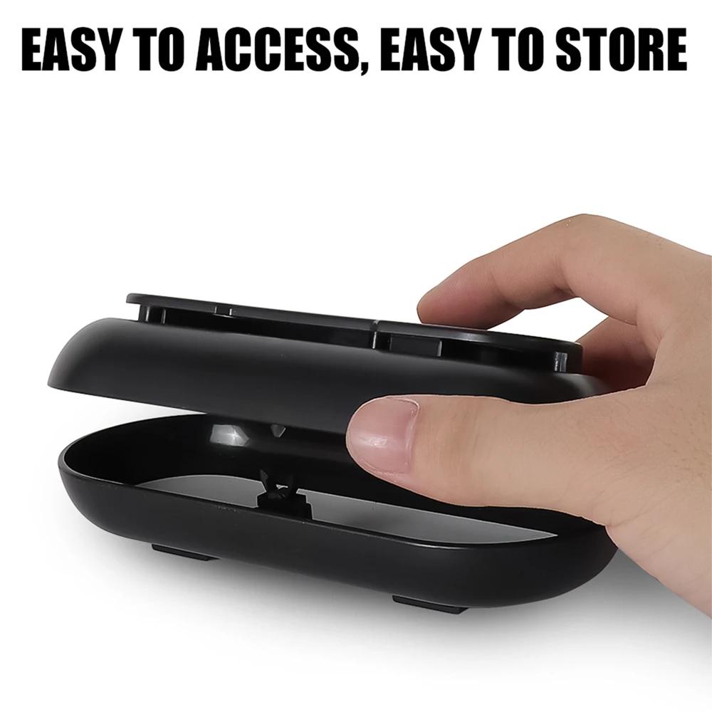 Car Sticker 2025 New Tesla Car Sun Visor Clip Glasses Cards Case Sunglasses Storage Holder For Tesla Model 3 Model S X Model Y R