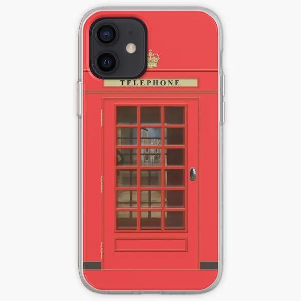 

British Red Phone Box With The Tower Of Phone Case Customizable for iPhone X XS XR Max 6 6S 7 8 Plus 11 12 13 14 Pro Max Mini iPhone 12 Pro