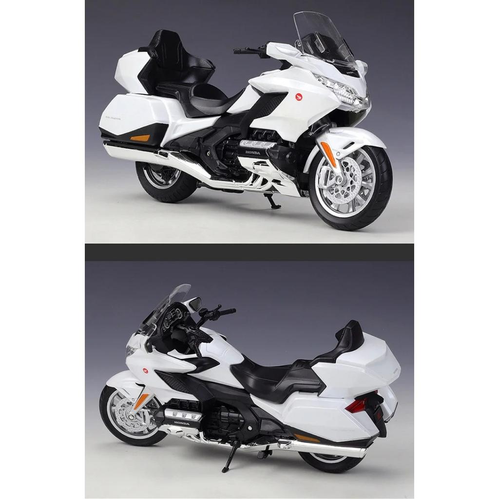 WELLY 1/12 HONDA 2020 Gold Wing Alloy Motorcycle Model Diecast Metal Toy Travel Street Motorcycle Model Collection Children Gift