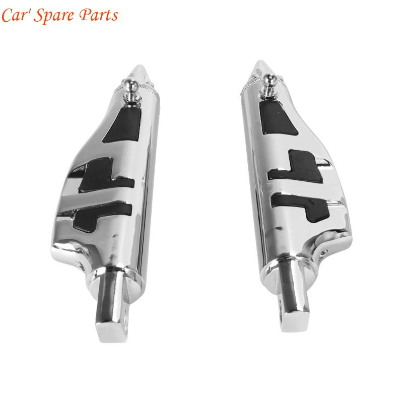 Y4UA Thickened Aluminum Footpegs Anti Slip Rubber Exterior Universal Fitment for Travel Motorcycles CN