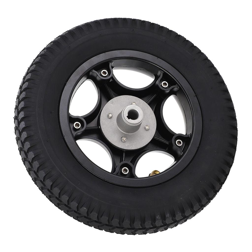 14 Inch Inflatable Wheel 17mm Mounting Hole 150KG Load Bearing 3.00-8 Connector Non Slip Rubber Wheel for Handcart