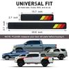 Tricolor Door Sill Protectors For Toyota Tacoma TRD 4Runner Tundra Rav4 Highlander Accessories, Carbon Fiber Front/Rear Door Sill Plate Guard, Retro