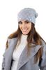 Ruta Anti-Allergic Pepita Hat with Diamond Pattern, Gray