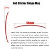 56MM 65MM Auto Styling Radnabenkappen Aufkleber Felgendeckel Decal Für KIA Sportage Niro Rio Ceed Cerato Soul Sorento K K5 Sonic