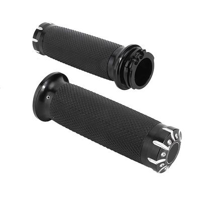 Motorcycle Handlebar Grips, Bike Handlebar Grips, 1.0 Inches (25 Mm), 2 Pcs/Set, Aluminum Alloy