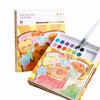 with 10-Color Pigment Blocks Blank Doodle Book Set Creative Watercolor Coloring Set  Early Learning
