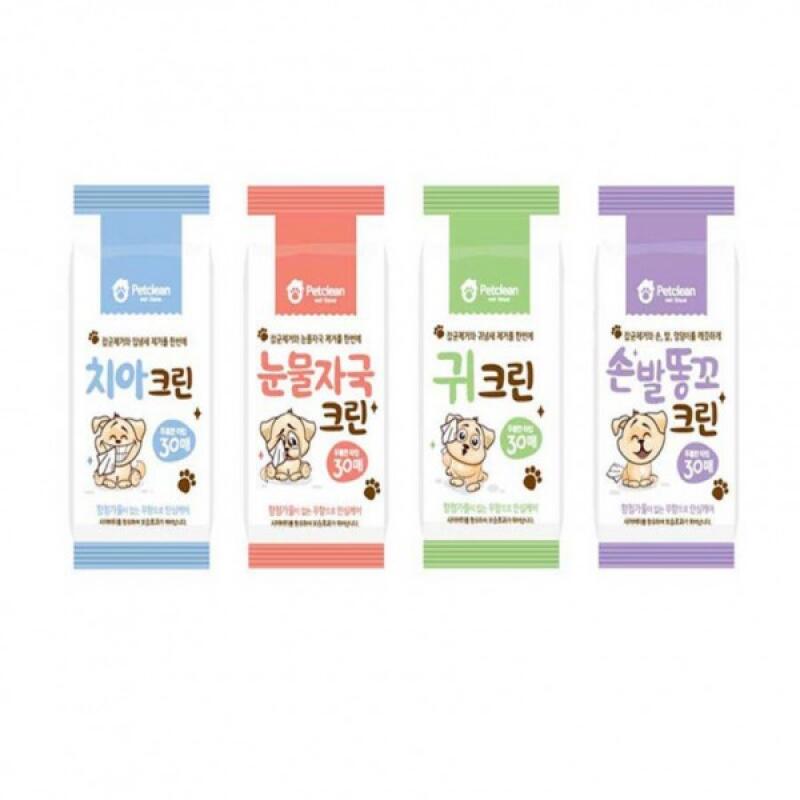 Pet Clean Dog Wet Wipes 30 sheets x 4 1. Chia Clean 30 sheets (4 pieces)