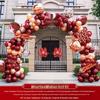 Rose Red Balloon Arch for Weddings, Birthdays, and Events