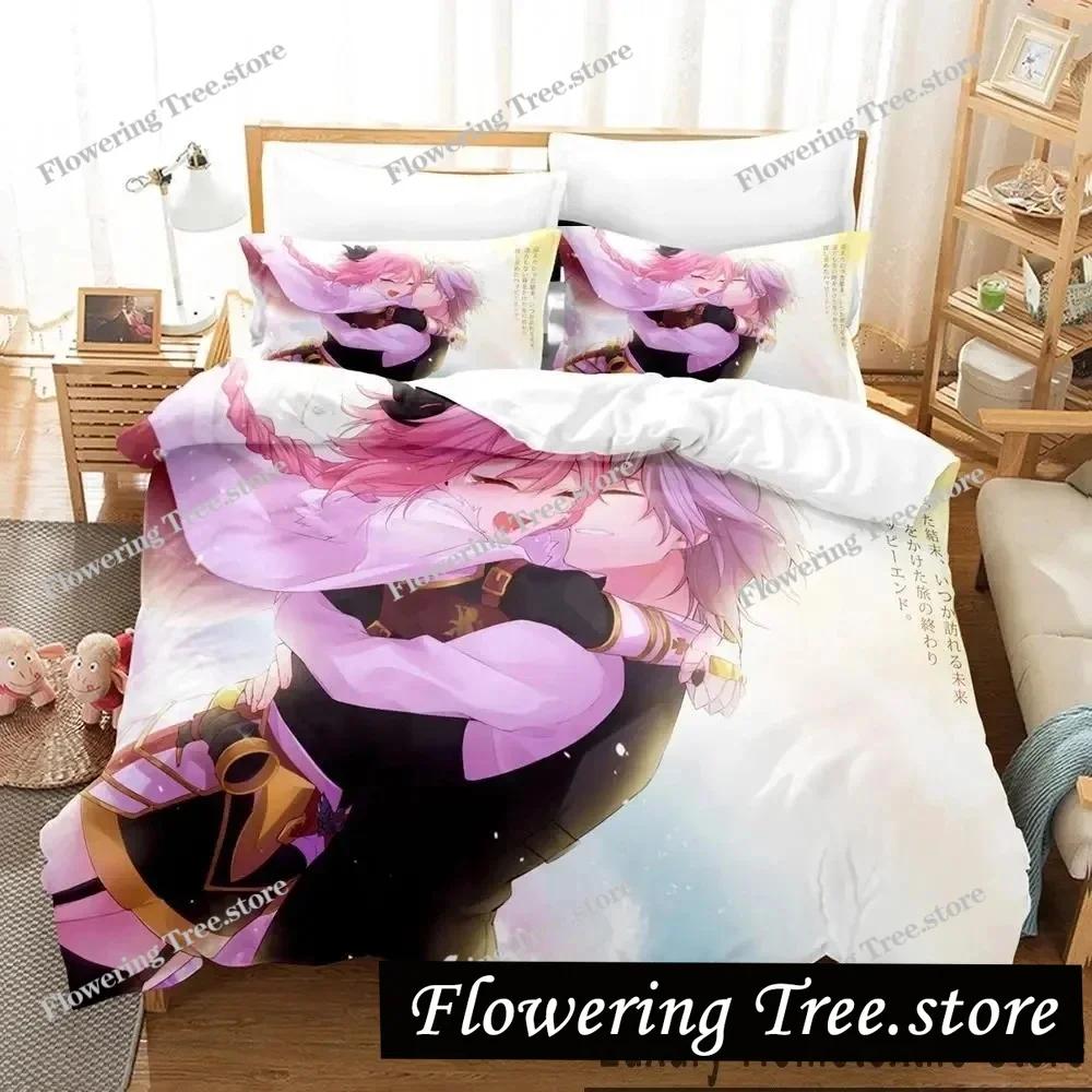 3D Print FateApocrypha Astolfo Anime Bedding Set Boys Girls Twin Queen King Size Duvet Cover Pillowcase Bed boys Adult