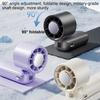 Portable Handheld Fan Personal Small Fan LED Display Lightweight Foldable Cooling Device With Adjustable Speeds For Hot Weather