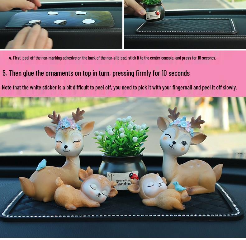 Deer Car Ornament: Stylish and Unique Interior Decoration for Men and Women