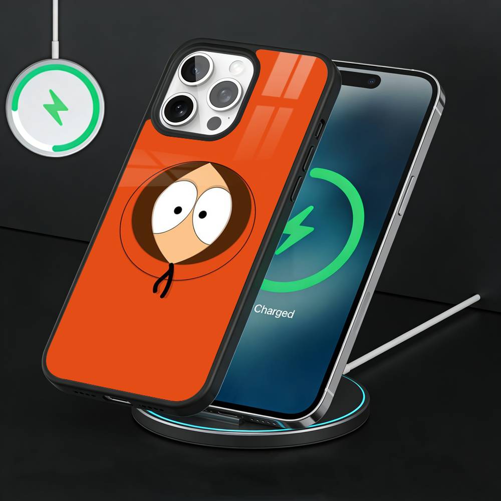 Kenny McCormick S-South Park Phone Case For iPhone17,16,15,14,13 Plus,Pro Max Magnetic For Magsafe Wireless Charging iPhone14PROMAX