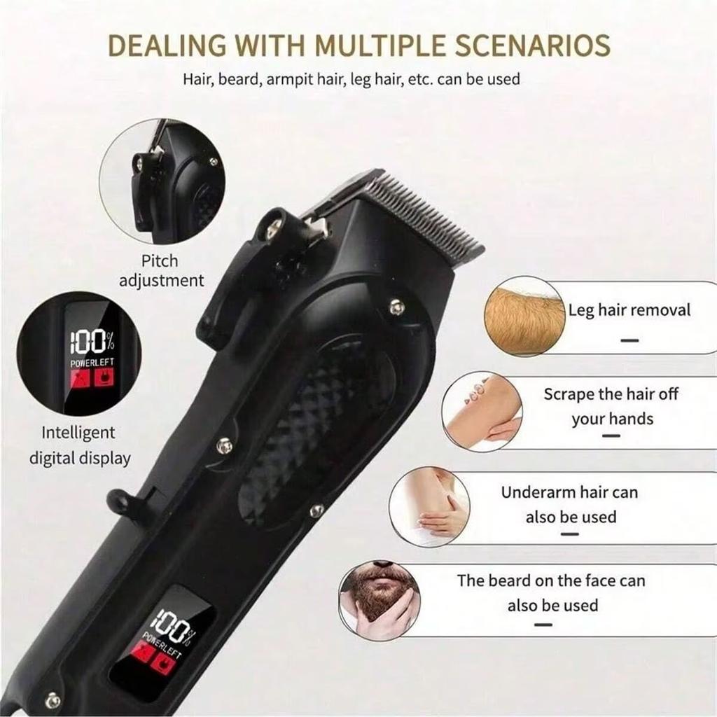 Professional USB Rechargeable Hair Clipper & Beard Trimmer, Cordless, Ideal Gift For Men