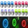 2/4PCS Colorful LED Wheel Valve Lights Motorcycles Bicycles Car Wheel Tire Valve Caps Universal Dustproof Bicycle Valve Cover Valve Stems 1