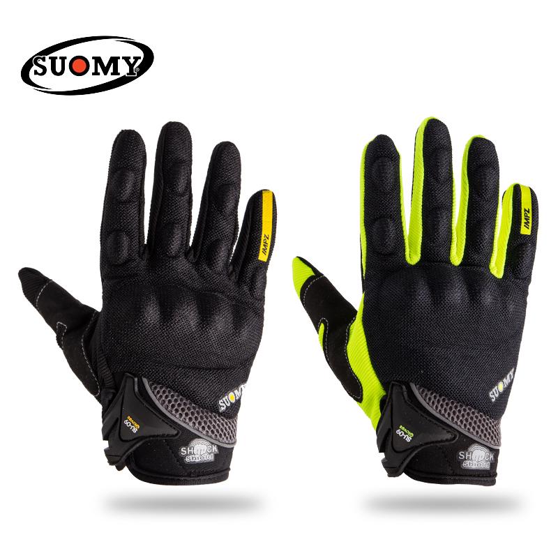 SUOMY NEU Motorradhandschuhe Grün Motocross Rennhandschuhe Vollfinger Radfahren guantes moto Motorrad Sommer luvas da