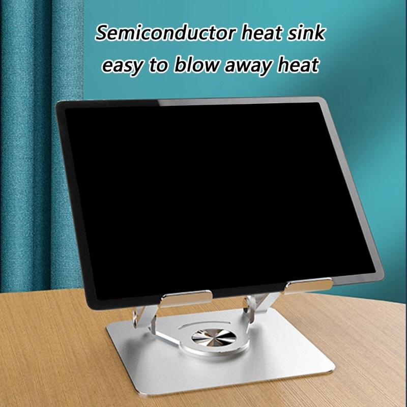 Carbon Alloy Adjustable Tablet Holder 360 Degree Rotate For Office Home And Travel Laptop Portable Stand