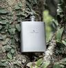 Boundless Voyage Titanium Hip Flask, 200ml, for Whiskey, Alcohol, and Sake, Ultra-Lightweight and Portable, Rust-Resistant