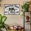 Personalized Metal Sign Custom Text Address Plaque Farmhouse Outdoor Wall Decor