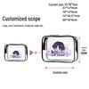 Customizable Transparent PVC Toiletry Bag Set - Portable, Waterproof, Large Capacity, Four Pieces