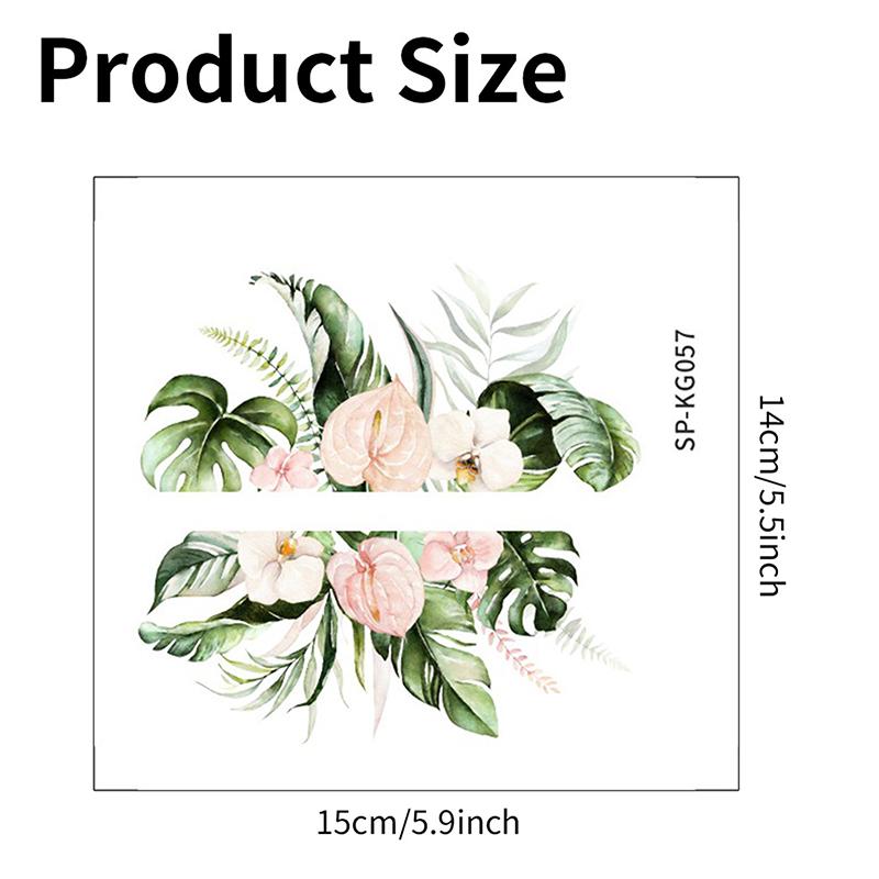 Decor Wall Paper Long Lasting Wall Mural Colorfast Plant Flower Switch Wall Decorative Sticker Self-Adhesive Decal