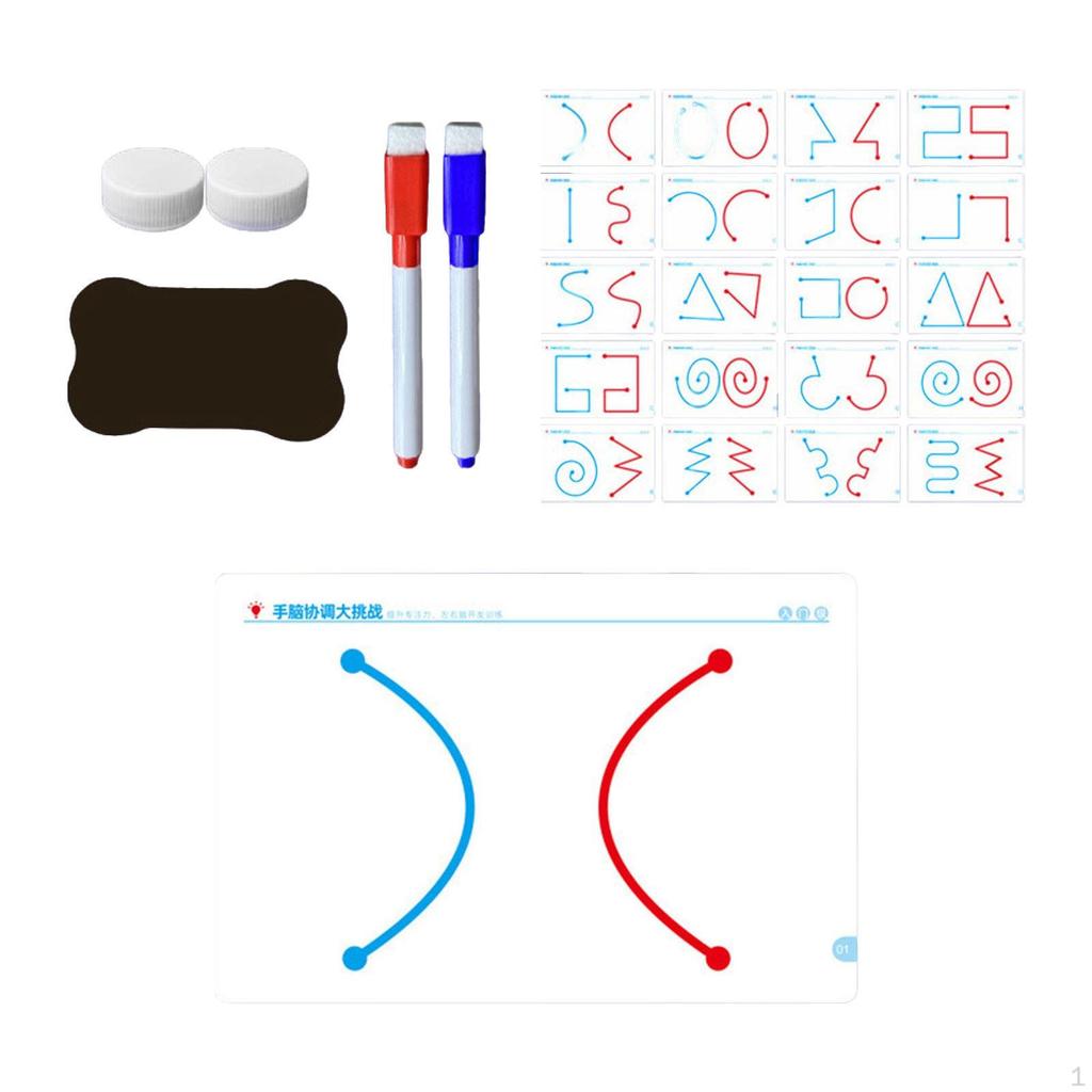 Left Right Brain Development Toy Early Learning Educational Portable Fine Motor Skills Hand Eye