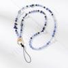 ins acrylic mixed color long neck mobile phone chain color portable oblique span chain mobile phone case hanging chain