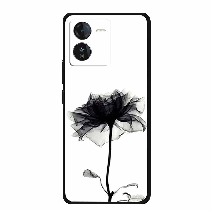 

Чехол для Vivo Y37 Pro Y 37 Pro Черный Силиконовый Мягкий Задний Чехол Для Vivo Y100T iQOO Z9x Z8 Чехол для Телефона Y 100 T Z9 Z 9 x Vivo iQOO Z9x