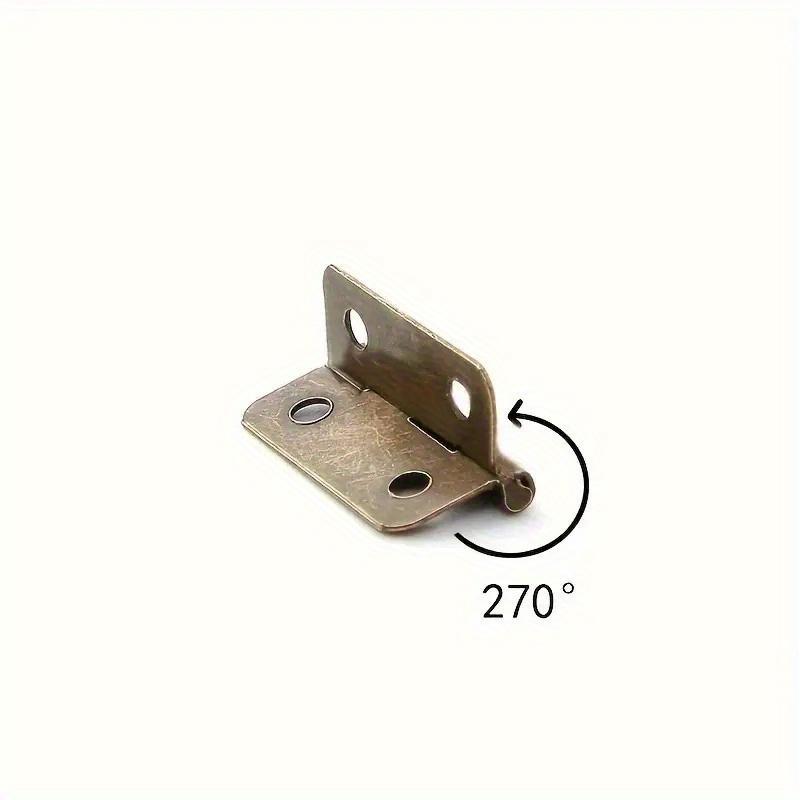 50pcs Mini Hinge Retro Decoration Hinges with Screw For Crafts Wooden Box Jewelry Chest Cabinet