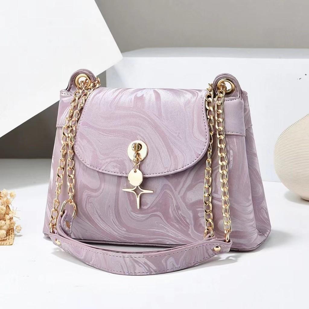 Elegant Macaron Color Chain Handbag For Stylish Daily Use With Spacious Design