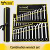 10-Piece Double-Head Wrench Set - Chrome Vanadium Steel for Automotive Repair
