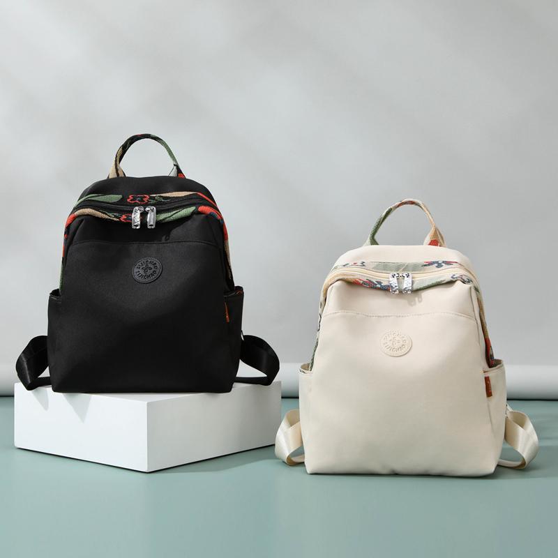 Schoolbag Japan and Korea Oxford Cloth Backpack Women's 1011 New Multi-Pocket Travel Small Backpack Light Work Commuter School Bag