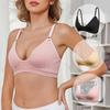 Ribbed V Neck Wireless Bra