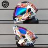 ORZ Personalised Motorcycle Full Face Helmet Men Women Fashion Dual Lens Helmets Motocross Racing Modular Flip Up Casco Moto