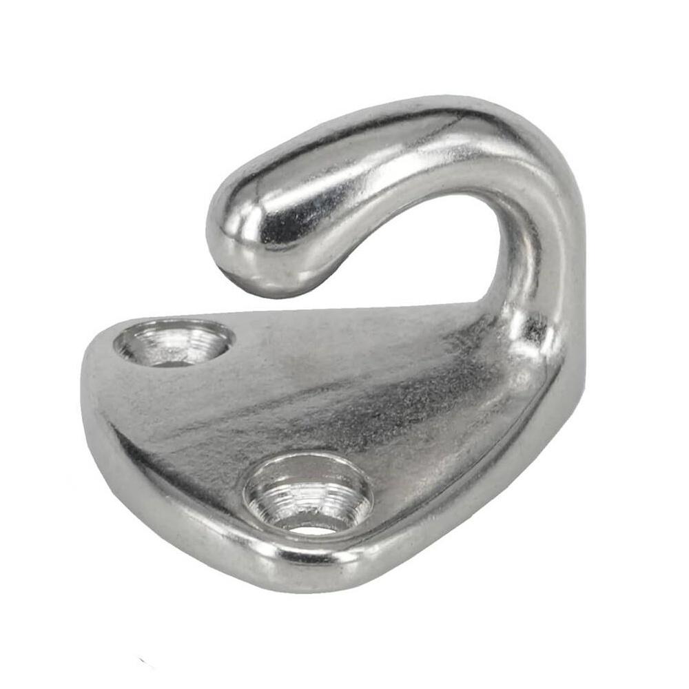 4 Pack Fender Hooks, Marine Grade 316 Stainless Steel Safety Fender Hooks Boat Clothing Boat Cap Hardware With Screws