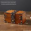 Chinesische Retro 8cm Holzschmuckschatulle - Vintage Klassisch Antik Kleine Schachtel
