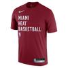 NBA Miami Heat 2023/24 Season Sideline Legend Training Crew Neck Short Sleeve T-Shirt Unisex Tops FJ0179-608