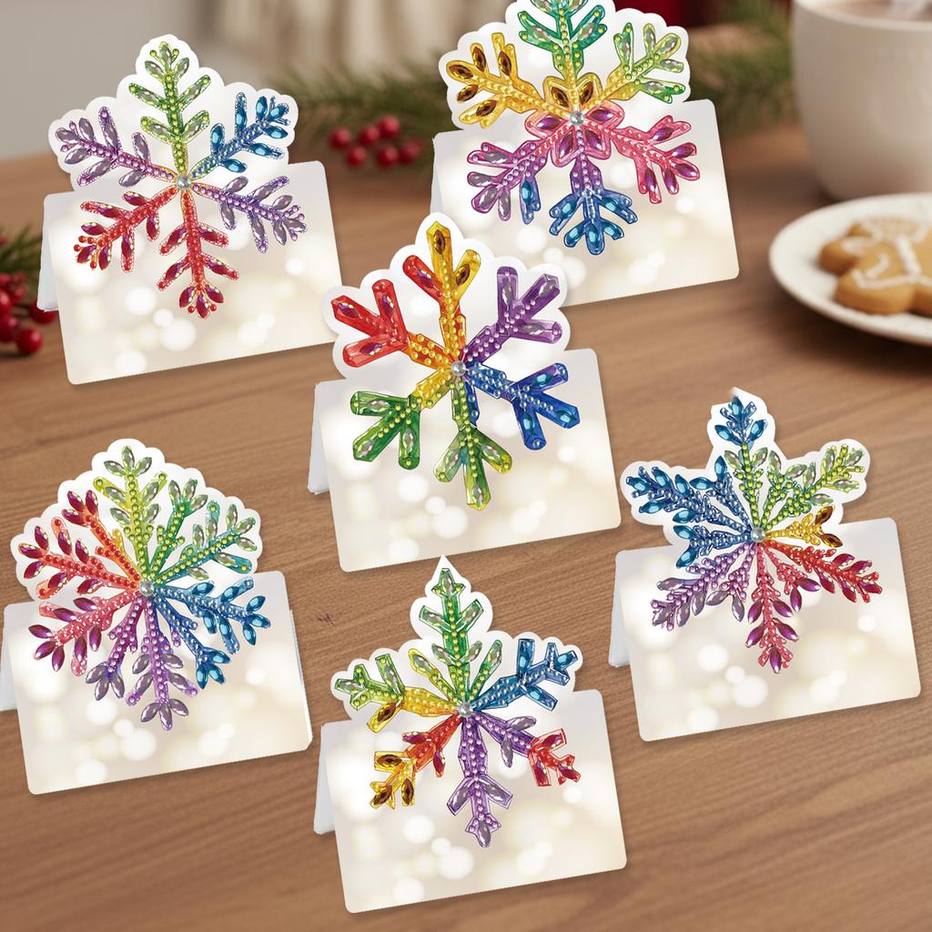 6 Stück Blume Schmetterling DIY Strass Diamant Kunst Mosaik Postkarten mit Umschlägen Handgemacht für Familie Freunde Urlaub Geburtstag