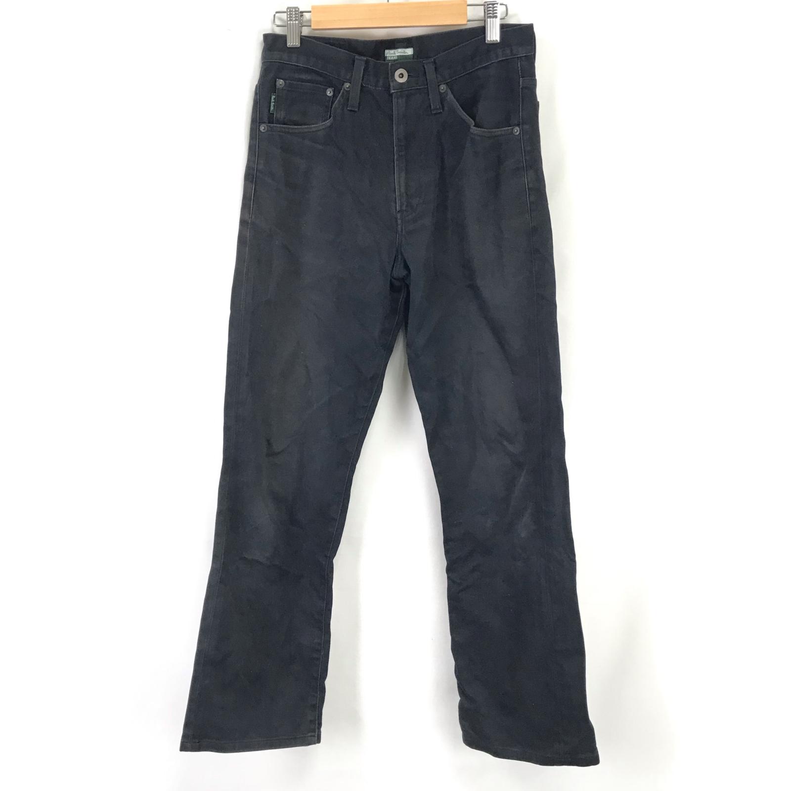 

Б/У/Сделано в Японии Paul Smith JEANS Хлопковые брюки W29 Мужские Длина по внутреннему шву 72 см Черная кожаная этикетка