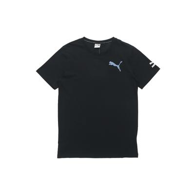 Crew Neck Casual Sport Short Sleeve T-Shirt Men Tops Black 596631-01