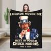 Norris Actor Vintage Poster Throw Blanket Soft Comfy Funny Blanket  For Sofa Home Travel Flannel Bedspread Bed Cover