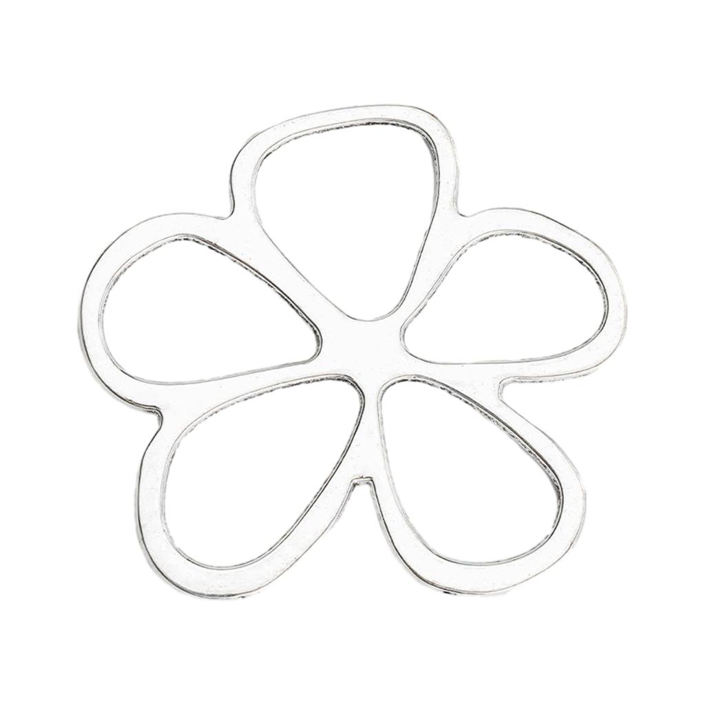 Fashion Hollow Flower Pendant Jewelry Making Irregular Flower Bead Earring Dangle Pendant 3D Flower Charm Party Favor