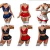 Transparent Lace Lingerie Sexy Underwear Set For Women Patchwork Matching Erotic Outfits Cosplay Costume