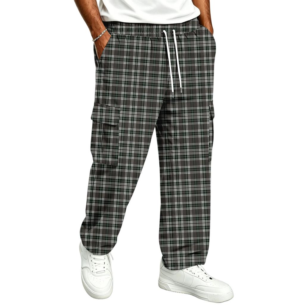 Men's Straight Leg Drawstring Joggers Sweatpants for Casual Commute Everyday Wear