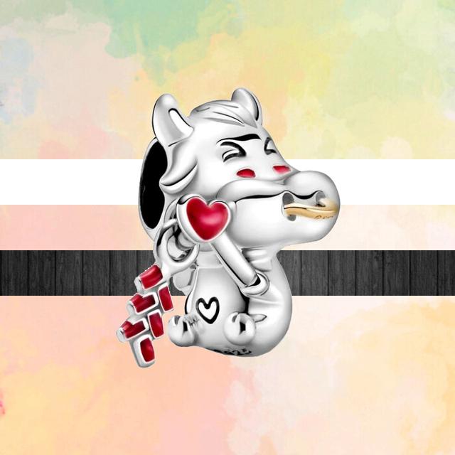 Neue Tier Stil Glückliche Katze Hund Panda Bär Löwe Schlange Kaninchen DIY Perlen Fit Original Mode Charms Silber Farbe Armbänder schmuck