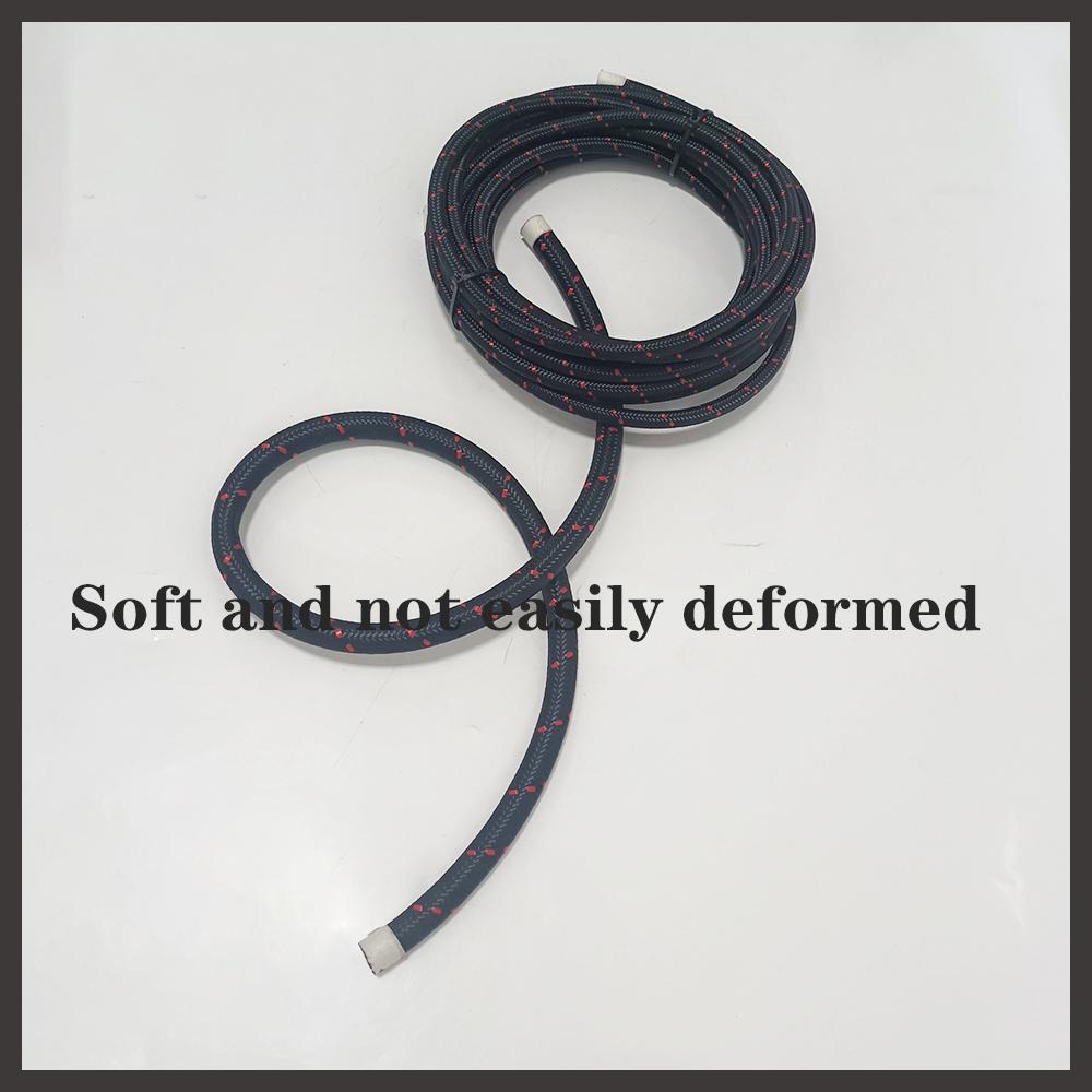 Fuel Hose Oil Gas Line 1M  AN4 AN6 AN8 AN10 AN12 AN16 AN20 Cooler Hose Line Pipe Tube Nylon Stainless Steel Braided CPE Rubber