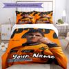 3ks Sada povlečení na míru Lando Norris Uzavírání na zip Obsahuje 1 povlak na přikrývku & 2 povlaky na polštář, Měkké a pohodlné pro všechna roční období.