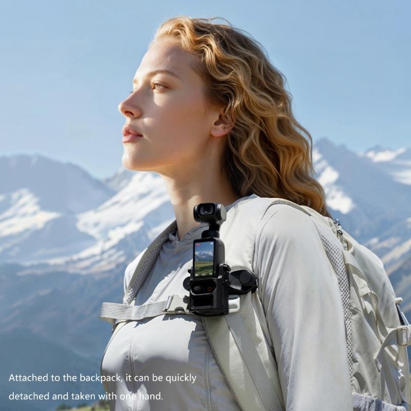 Quick Release Backpack Clip Mount For Pocket 3 Action Cameras Secure Stabilizing Attachment Easy Installation