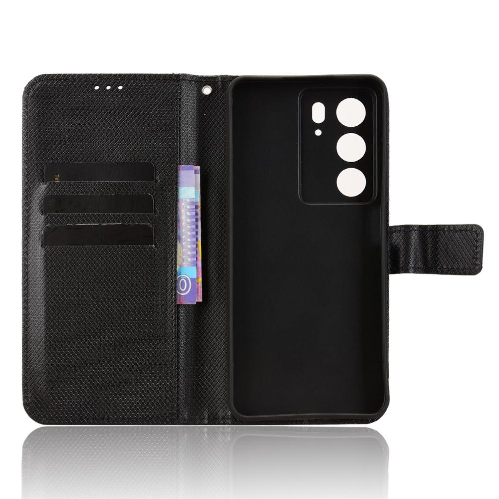 For Realme C71 4G Leather Wallet Case with Strap Diamond Texture Phone Cover