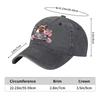 Yorkie Flower Cart Print Washable Baseball Cap for Unisex Women Casual Golf Outdoor Hat